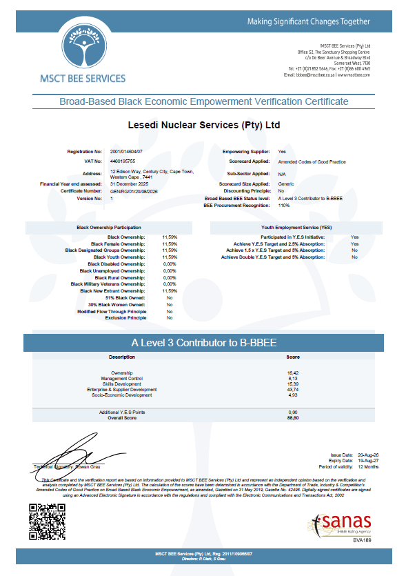 B-BBEE Compliance from Lesedi